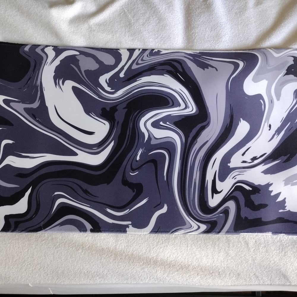 Abstract Black and White Scarf